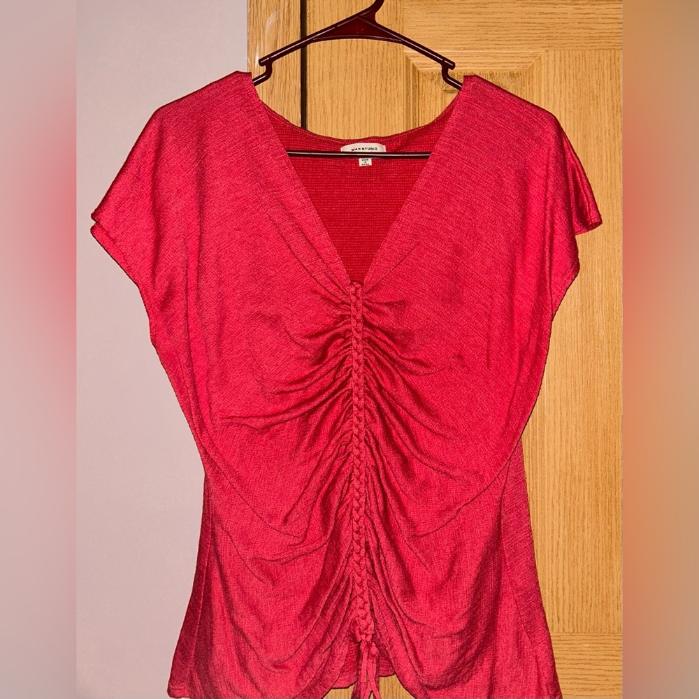 Max studio extra large red-pink shirt